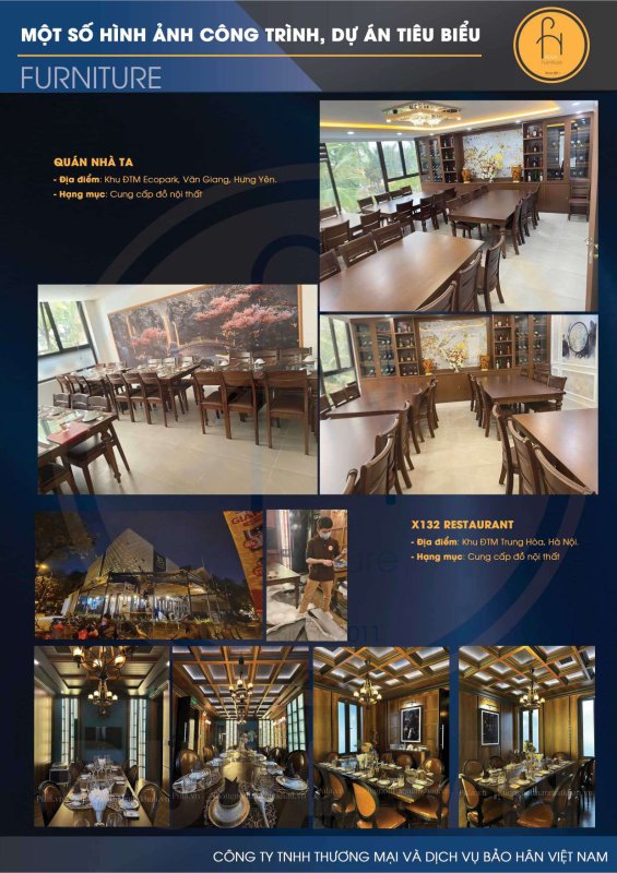Dự &aacute;n nội thất nh&agrave; h&agrave;ng 